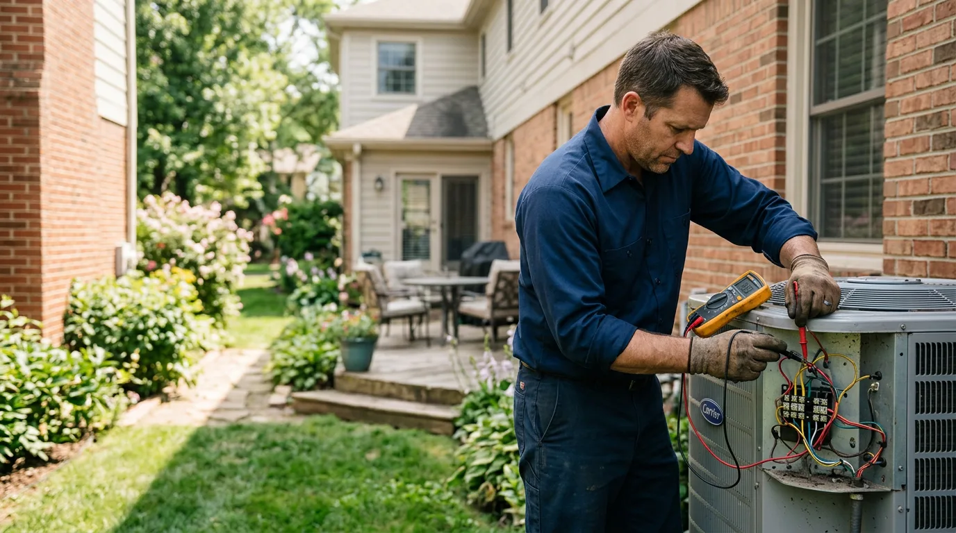 HVAC technician working near Exeter, CA